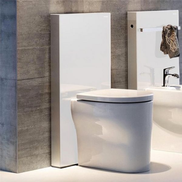 Geberit Monolith Sanitärmodul Glas für Stand-WC 101cm