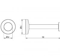 Vorschau: Avenarius Serie 170 Reservepapierhalter, chrom