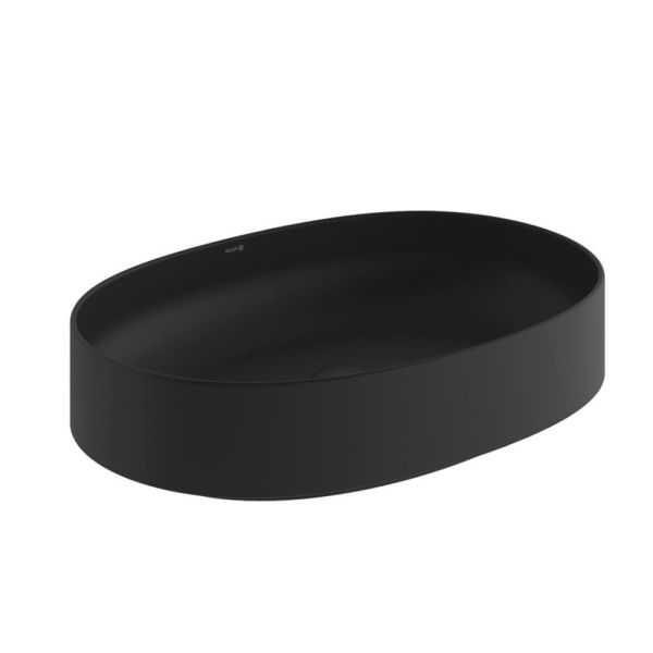 Kludi RESA O Aufsatzwaschtisch oval, schwarz matt 58CW2039