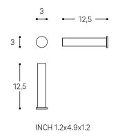Vorschau: Cosmic Logic Rollenhalter ohne Deckel, schwarz matt
