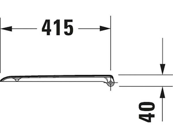 Duravit D-Code WC-Sitz ohne Absenkautomatik, weiß