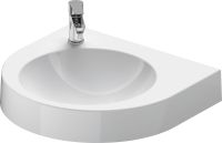 Duravit Architec Waschtisch halbrund 57,5x52cm, ohne Hahnloch, ohne Überlauf, weiß 0449580000