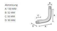 Vorschau: Smedbo Living Verbindungselement L-form rechts, chrom