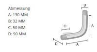 Vorschau: Smedbo Living Verbindungselement L-form links, chrom FK831