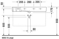 Vorschau: Duravit Vero Waschtisch rechteckig 105x49cm, mit 1 Hahnloch und Überlauf, WonderGliss, weiß 03291000001