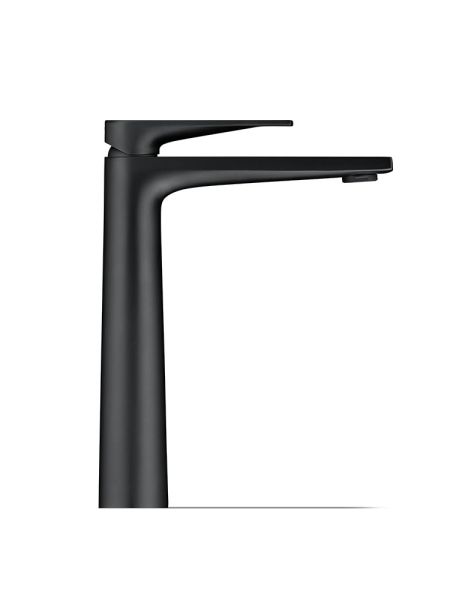 Duravit Tulum Einhebel-Waschtischmischer ohne Zugstangen-Ablaufgarnitur, schwarz, TU1040002046