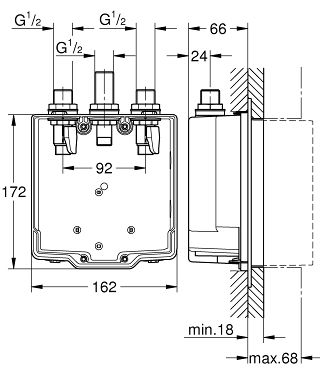 Grohe Eurosmart CT UP-Einbaukasten