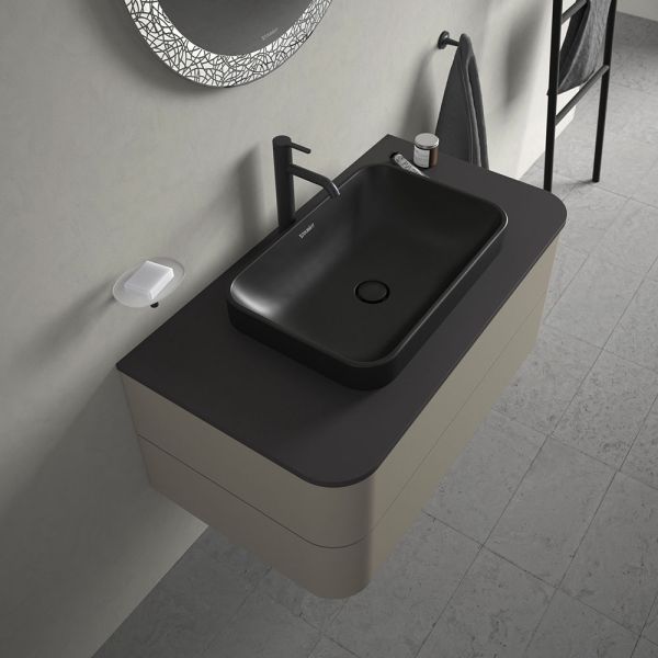 Duravit Happy D.2 Plus Aufsatzbecken 60x40cm anthrazit