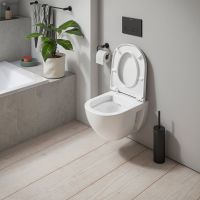 Vorschau: Duravit D-Code Wand-WC Compact rimless Set mit SoftClose WC-Sitz 48x37cm, weiß 45150900A1