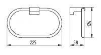 Vorschau: Avenarius Serie 360 Handtuchring, chrom