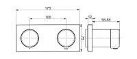 Vorschau: Hansa Hansaliving Fertigmontageset mit Funktionseinheit Thermostat-Batterie, chrom