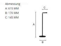 Vorschau: Smedbo Outline Lite Toilettenpapierhalter/Reservepapierhalter freistehend, weiß