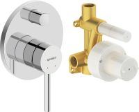 Vorschau: Duravit Circle Einhebelmischer Set mit Unterputz-Grundkörper 2 Verbraucher, chrom CE4210008010