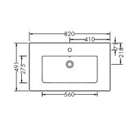 Vorschau: Burgbad Eqio Slim Badmöbel-Set 82cm mit LED-Spiegelschrank, Waschtisch & Unterschrank