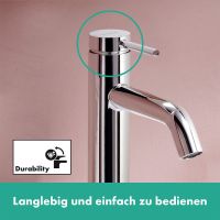 Vorschau: Hansgrohe Tecturis S Waschtischarmatur 80 CoolStart wassersparend+ ohne Ablaufgar., chrom