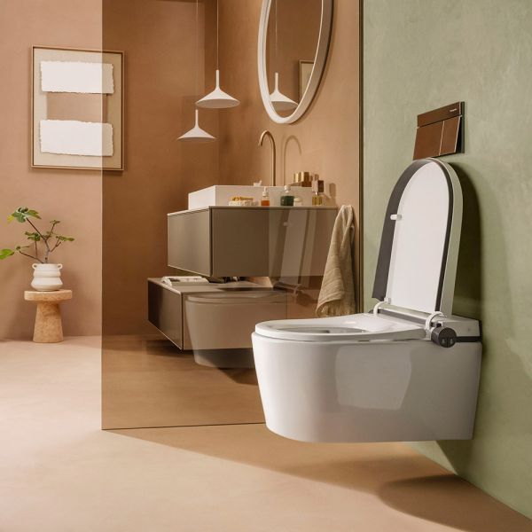 hansgrohe LavaPura Element S Dusch-WC Komplett, weiß