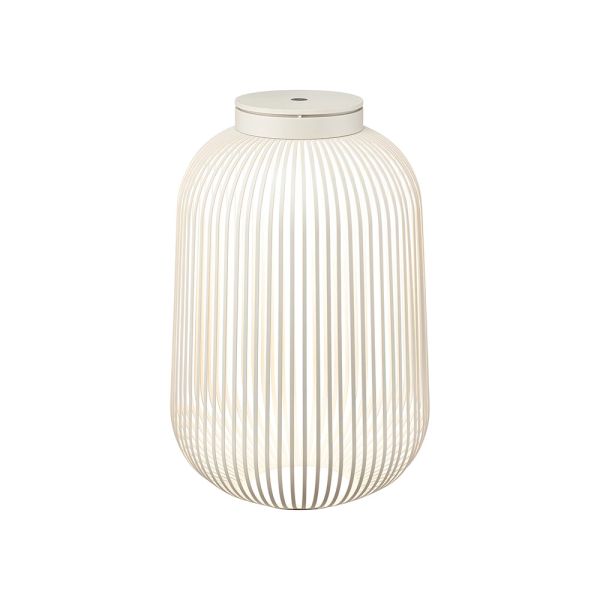 blomus LITO LED-Lamp Laterne Größe L Ø31cm H 49cm, silk gray