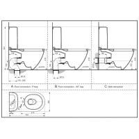 Vorschau: TOTO NC WC randlos Tornado Flush, Standkombination-SET, inkl. Spülkasten und WC-Sitz, weiß