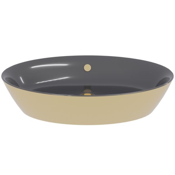 Catalano Velis Aufsatzwaschtisch 70x42cm gold/schwarz 70VLNN0