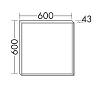 Vorschau: Burgbad Devio LED-Spiegel 60x60cm, Lichtfarbe einstellbar