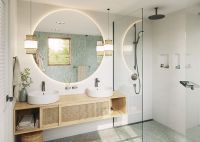 Vorschau: Hansgrohe RainDrain Flex Fertigset Duschrinne 100cm, kürzbar, zur Wandmontage, brushed black chrome