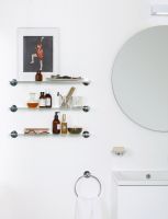 Vorschau: Cosmic Duo Round Handtuchring, chrom