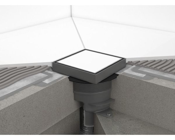 hansgrohe RainDrain Spot Plus Komplettset, befliesbar