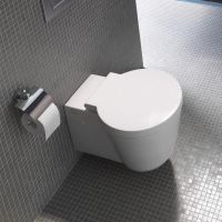 Vorschau: Duravit Starck 1 Wand-WC 57,5x41cm, rund, weiß 0210090064 1