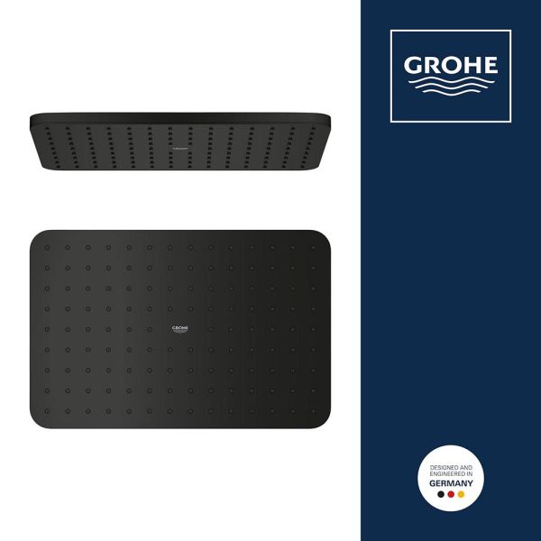 Grohe Vitalio Joy+ 350x230 Kopfbrause mit AquaCalibrator, schwarz matt