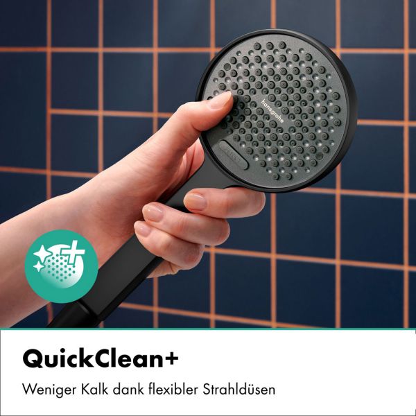 hansgrohe Activera Select S Handbrause 95 2 Strahlarten EcoSmart+ mit Booster, schwarz matt