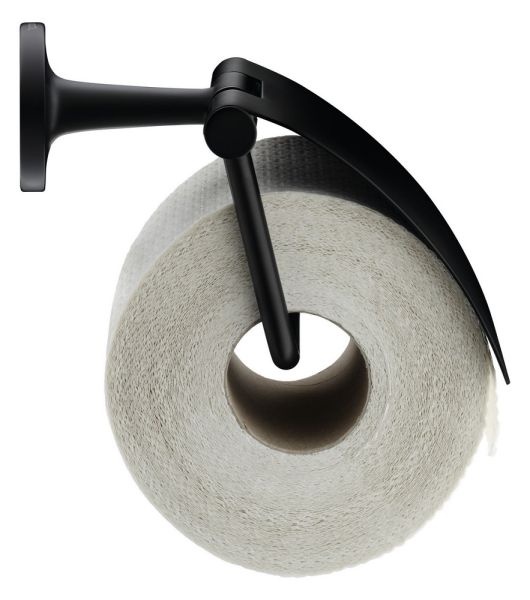 Duravit Starck T Papierrollenhalter mit Deckel wandhängend, schwarz matt 0099404600
