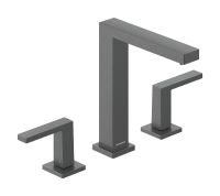 hansgrohe Tecturis E 3-Loch Waschtischarmatur 150 EcoSmart+ mit Push-Open, brushed black chrome