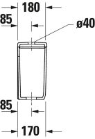 Vorschau: Duravit Qatego Spülkasten 3/4,5L mit Innengarnitur Dual Flush, für Anschluss unten links, weiß
