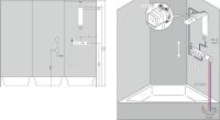 Vorschau: Axor ShowerComposition Kopfbrause 110/220 mit Schulterbrause, 1jet