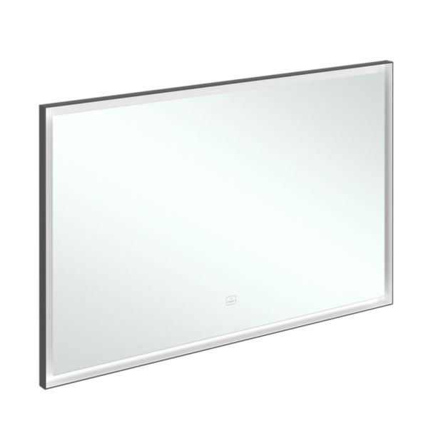 Villeroy&Boch Subway 3.0 LED-Spiegel, 120x75cm, mit Sensordimmer, schwarz matt