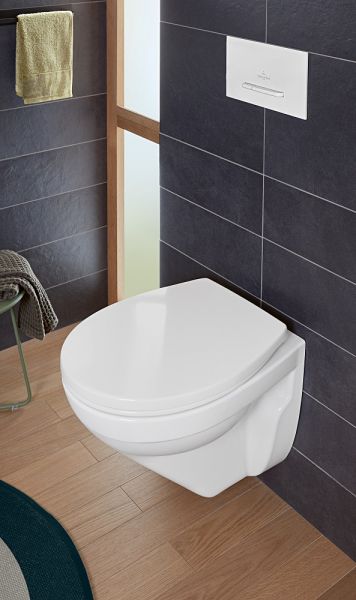 Villeroy&Boch O.Novo Wand-Tiefspül-WC, spülrandlos, mit DirectFlush, 36x54cm, weiß 7682R001_1