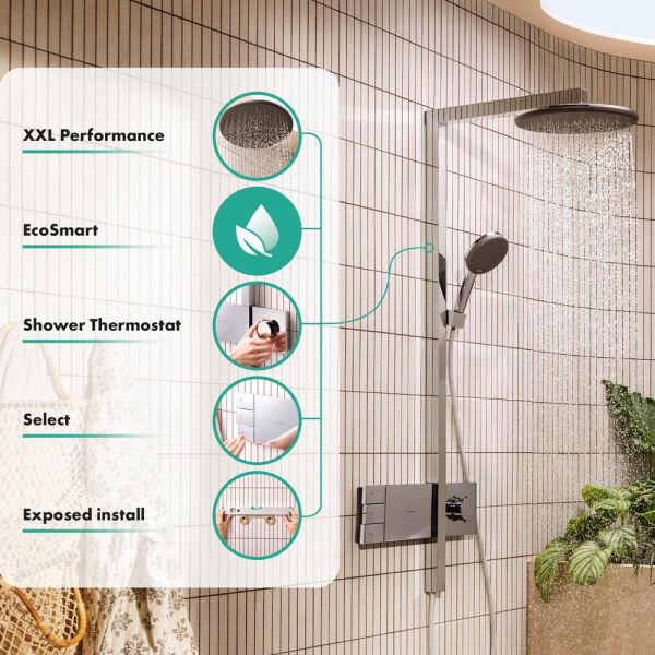 hansgrohe Raindance Alive S Duschsystem 300 2jet ShowerSelect Comfort chrom 24596000