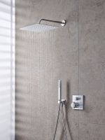 Vorschau: Duravit Kopfbrause eckig 30x30cm, chrom