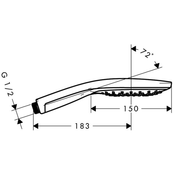 Hansgrohe Raindance Select S Handbrause 150 3jet, weiß/chrom