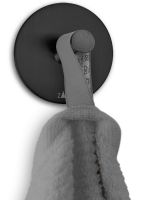 Vorschau: ZACK DUPLO runder Handtuchhaken Ø 55mm selbstklebend, schwarz 40447