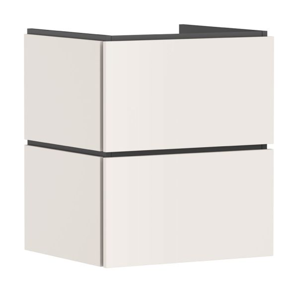 hansgrohe Xilesa E Waschtischunterschrank 53cm, 2 Schubkästen mit Grifffuge