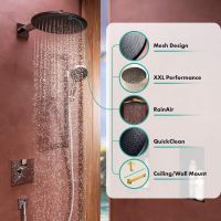 Vorschau: hansgrohe Raindance Alive S Duschkopf 300 1 Strahlart, polished gold optic