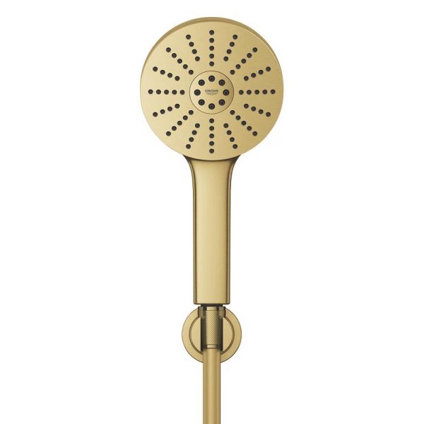 Grohe Vitalio Joy+ 120 Wandhalterset 3 Strahlarten, cool sunrise gebürstet 134865GN00