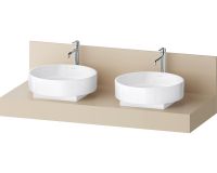 Duravit Balcoon Konsole 130X55cm für 2 Aufsatzwaschbecken, sandbeige matt BA90390IEIE0000