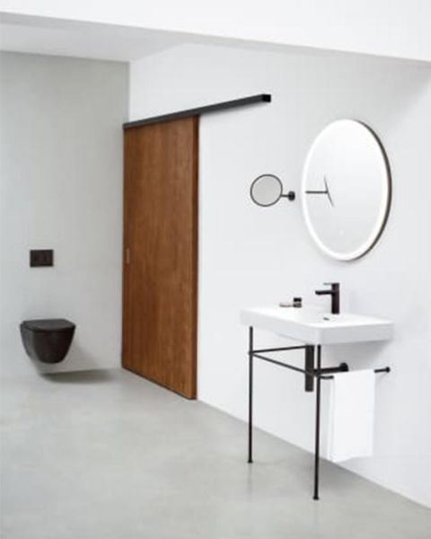 Laufen Base 2.0 Spiegel mit Aluminiumrahmen in schwarz matt