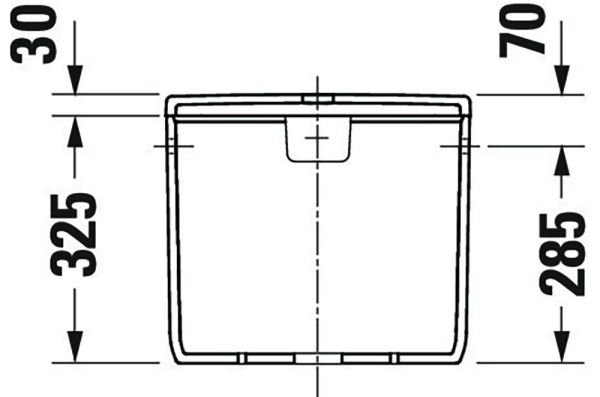 Duravit Qatego Spülkasten 3/6L mit Dual Flush, für Anschluss rechts oder links, weiß