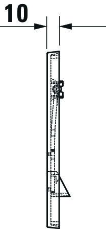 Duravit DuraSystem Betätigungsplatte aus Kunststoff mechanisch für WC A1