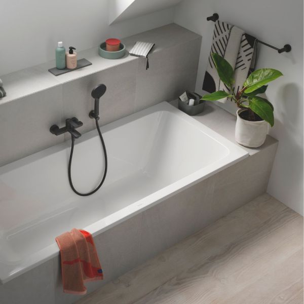 Duravit D-Code Badetuchhalter 84,8cm, schwarz matt 0099234600 