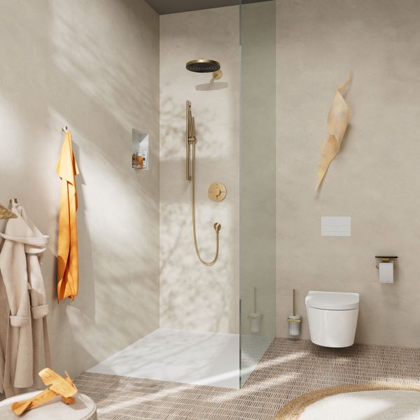 Hansgrohe ShowerSelect Comfort S Thermostat Unterputz für 2 Verbraucher, brushed bronze