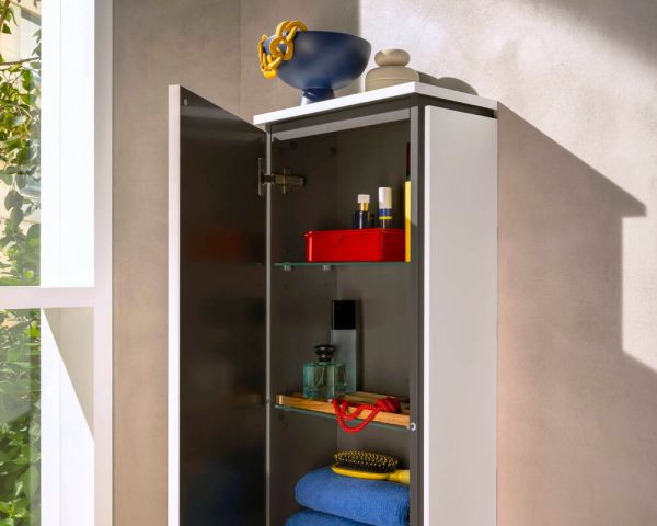 hansgrohe Xilesa E Halbhochschrank 40x20cm mit 1 Tür